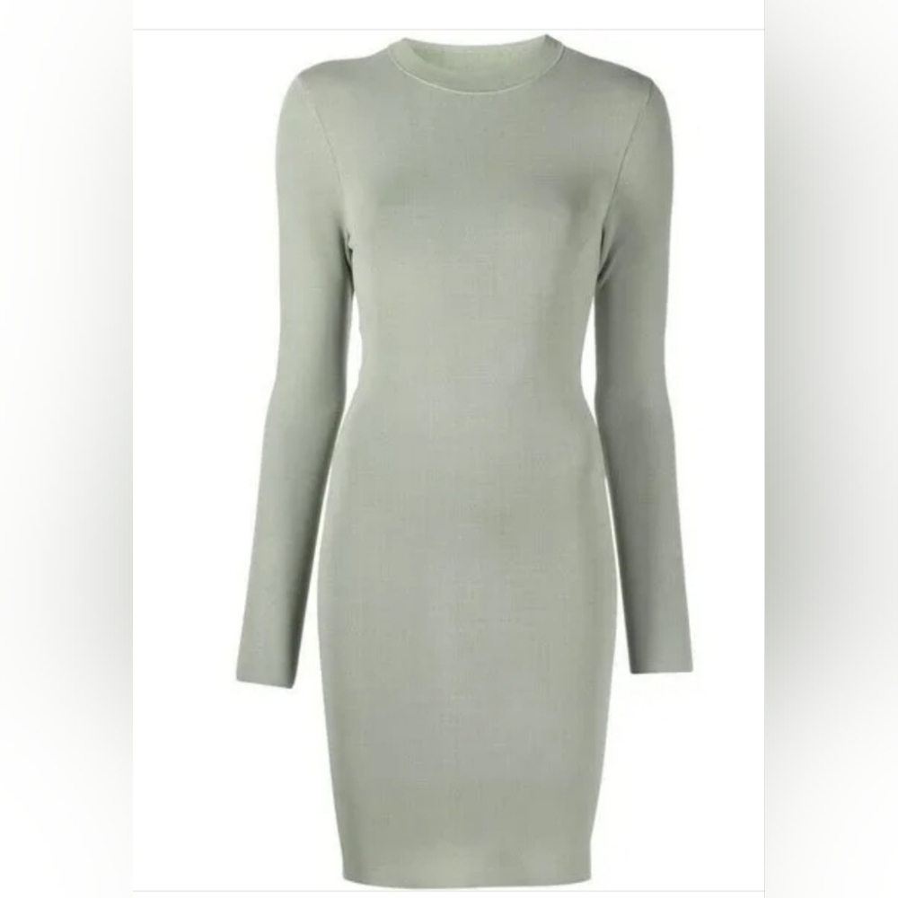 Alice + Olivia Gray Bodycon Long Sleeve Dress